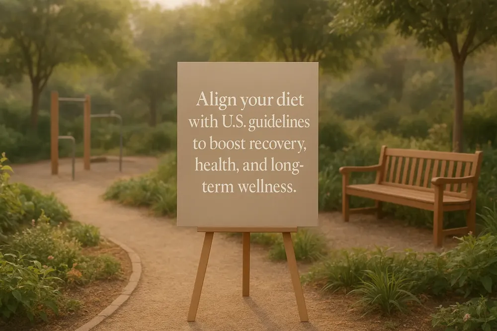 Align your diet with U.S. guidelines to boost recovery, health, and long-term wellness.