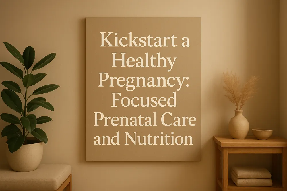Kickstart a Healthy Pregnancy: Focused Prenatal Care and Nutrition