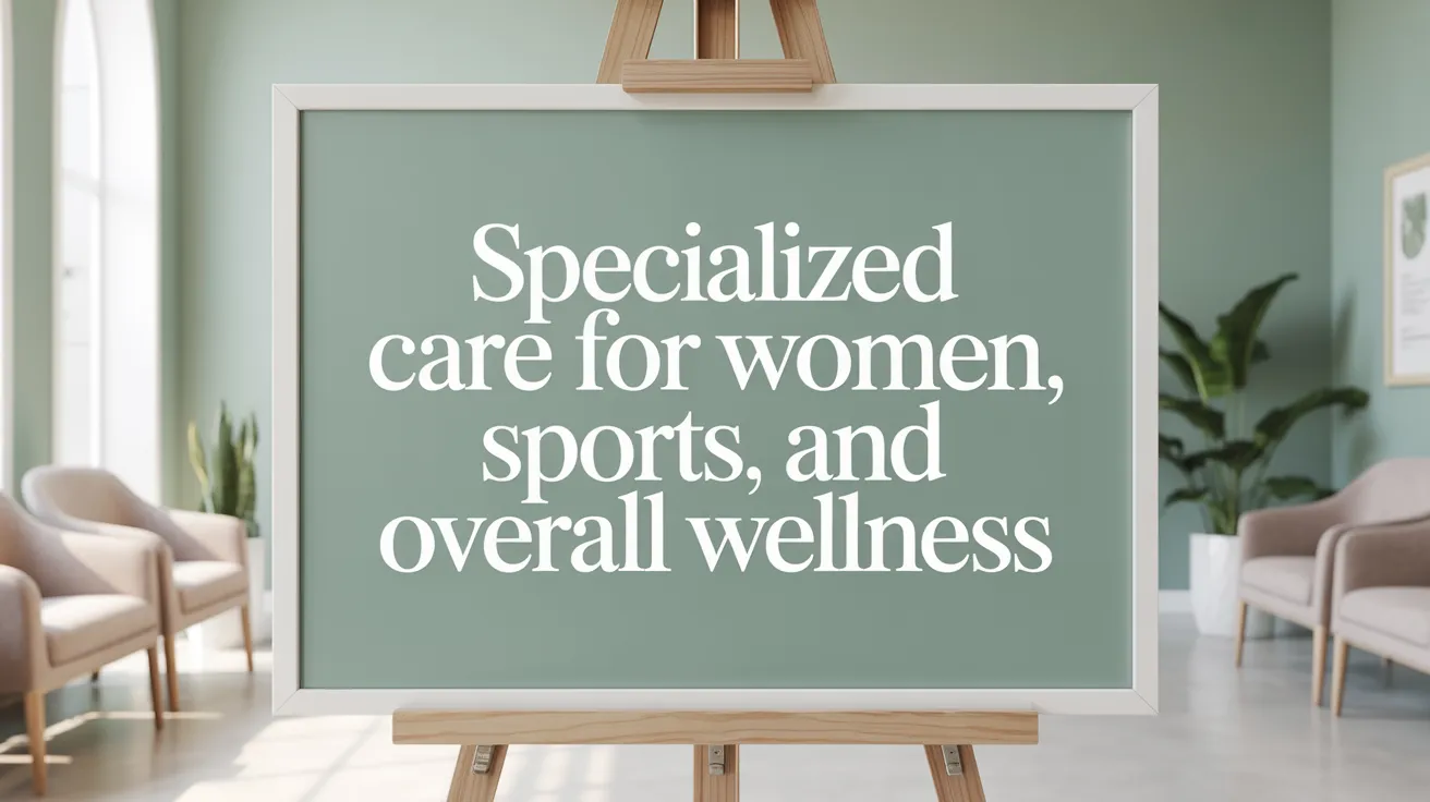Specialized Care for Women, Sports, and Overall Wellness