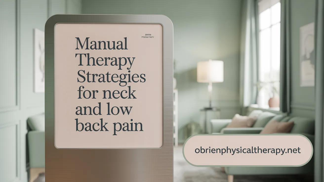 Manual Therapy Strategies for Neck and Low Back Pain