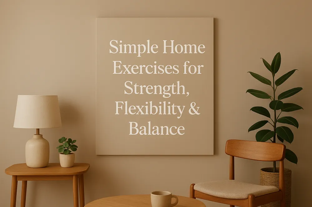 Simple Home Exercises for Strength, Flexibility & Balance