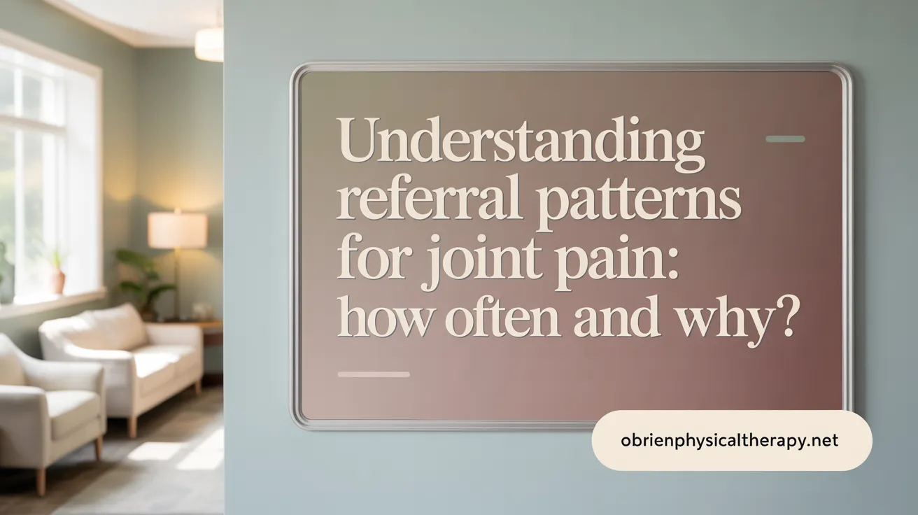 Understanding Referral Patterns for Joint Pain: How Often and Why?
