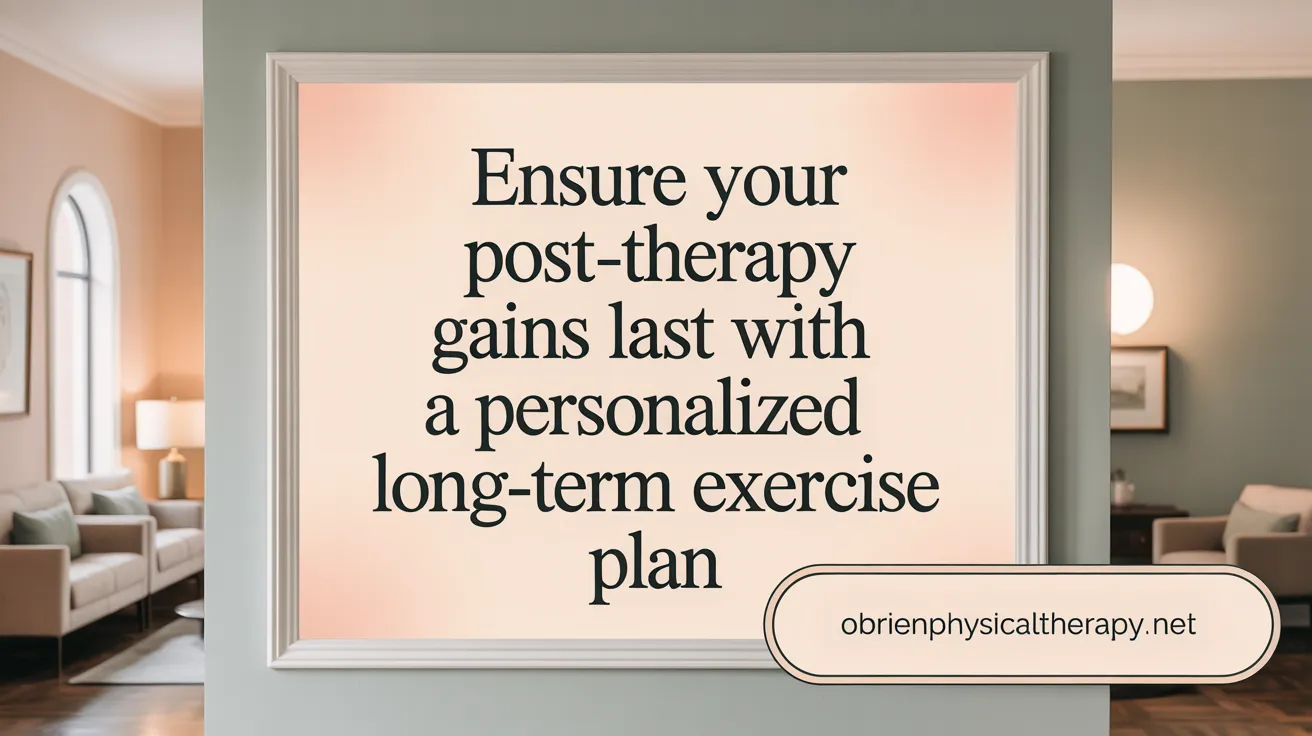 Ensure Your Post-Therapy Gains Last with a Personalized Long-Term Exercise Plan