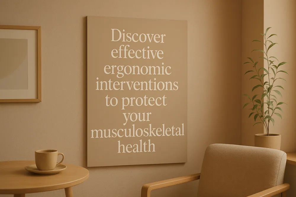 Discover effective ergonomic interventions to protect your musculoskeletal health