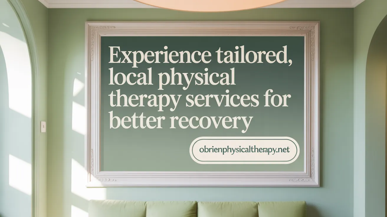 Experience Tailored, Local Physical Therapy Services for Better Recovery