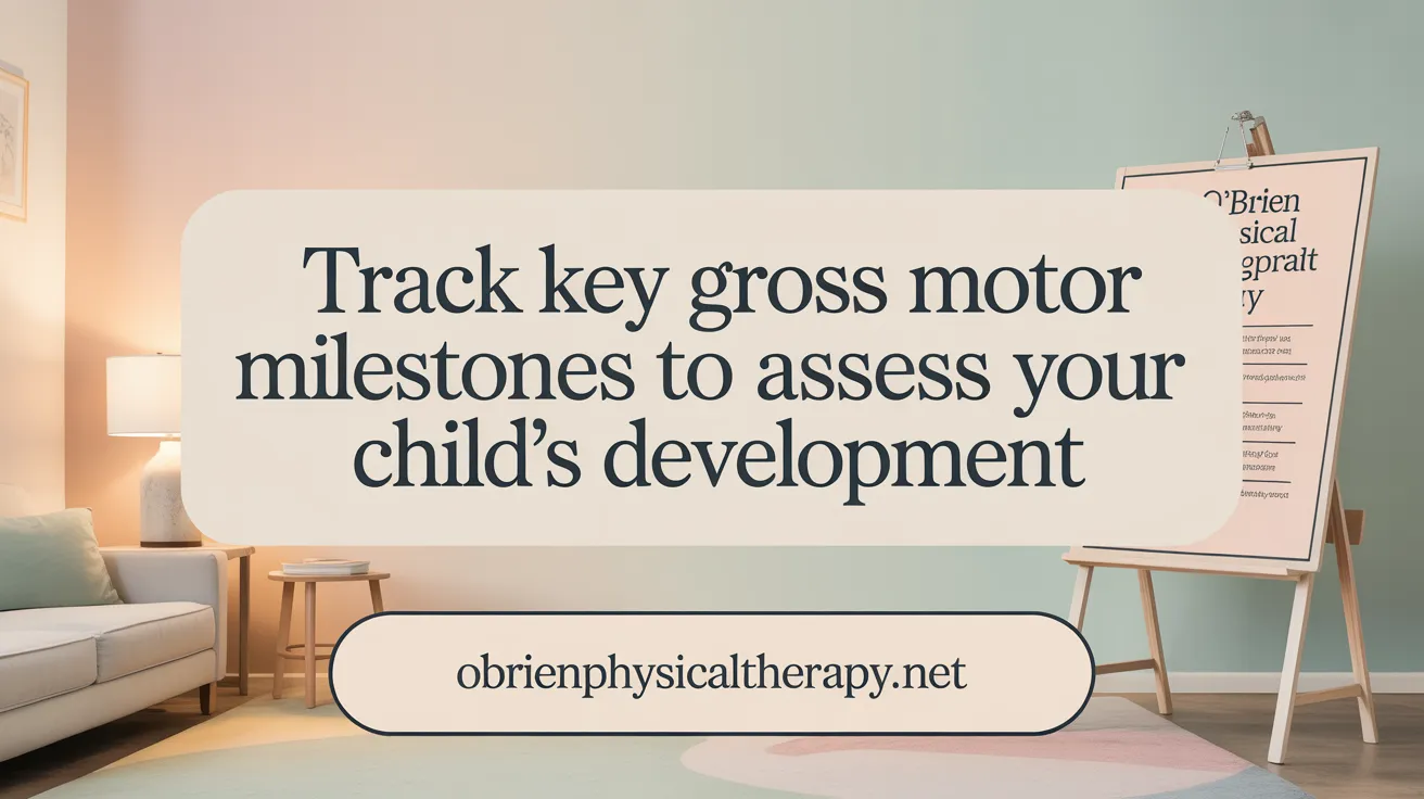 Track Key Gross Motor Milestones to Assess Your Child's Development