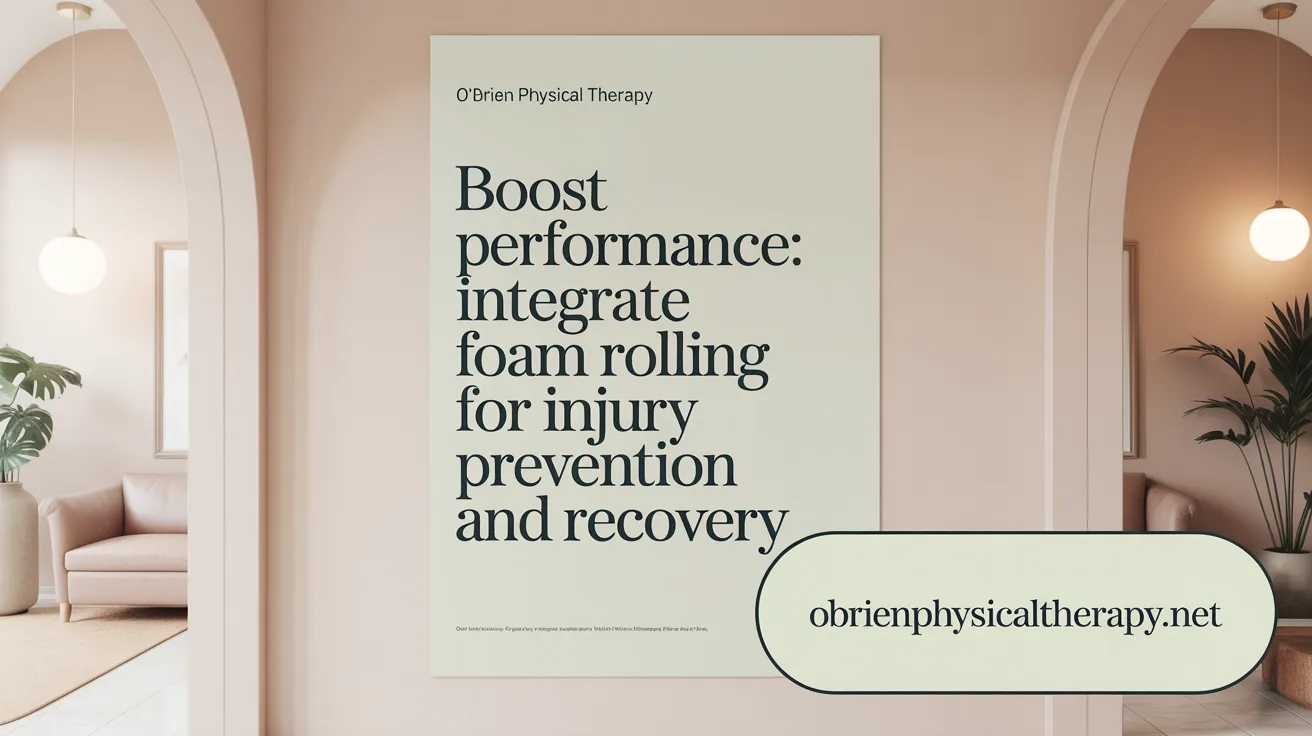 Boost Performance: Integrate Foam Rolling for Injury Prevention and Recovery