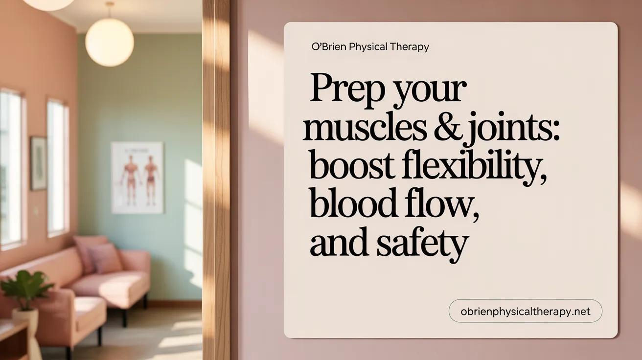 Prep Your Muscles & Joints: Boost Flexibility, Blood Flow, and Safety