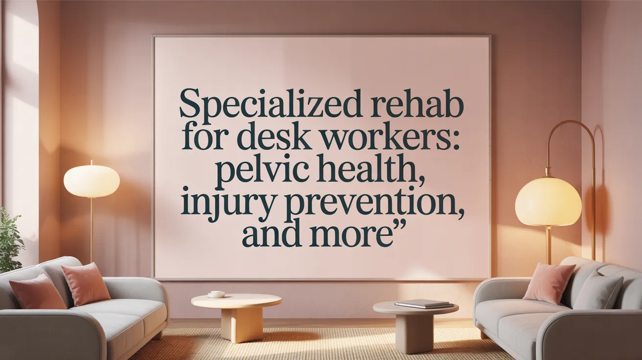 Specialized Rehab for Desk Workers: Pelvic Health, Injury Prevention, and More