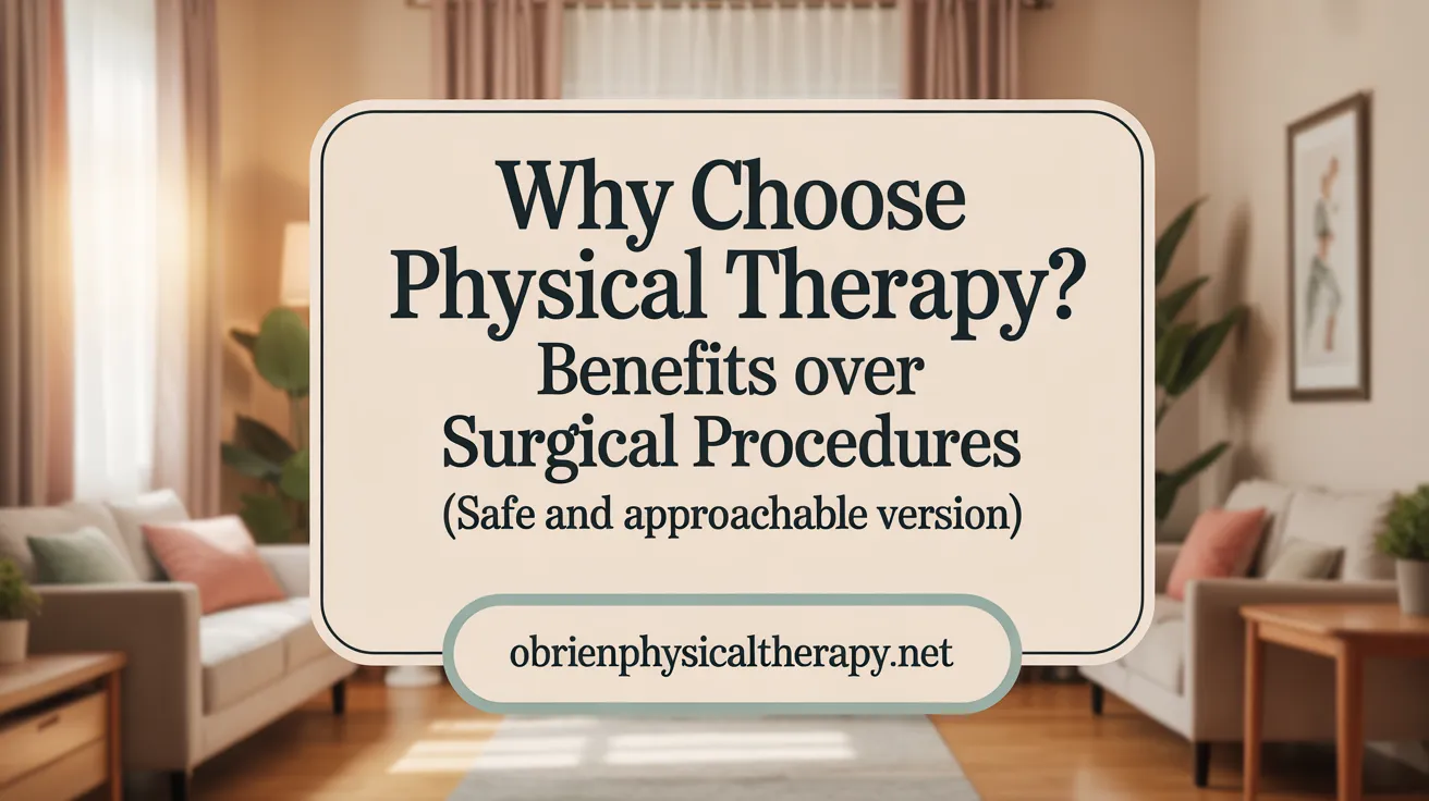 Why Choose Physical Therapy? Benefits Over Surgical Procedures
