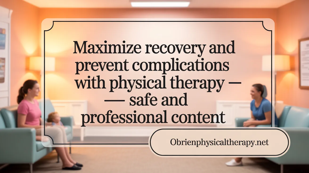 Maximize Recovery and Prevent Complications with Physical Therapy