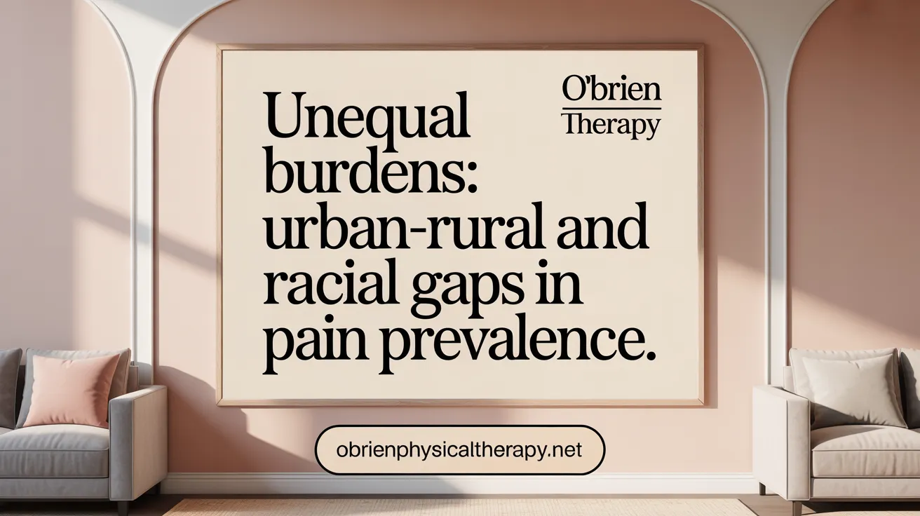 Unequal Burdens: Urban-Rural and Racial Gaps in Pain Prevalence