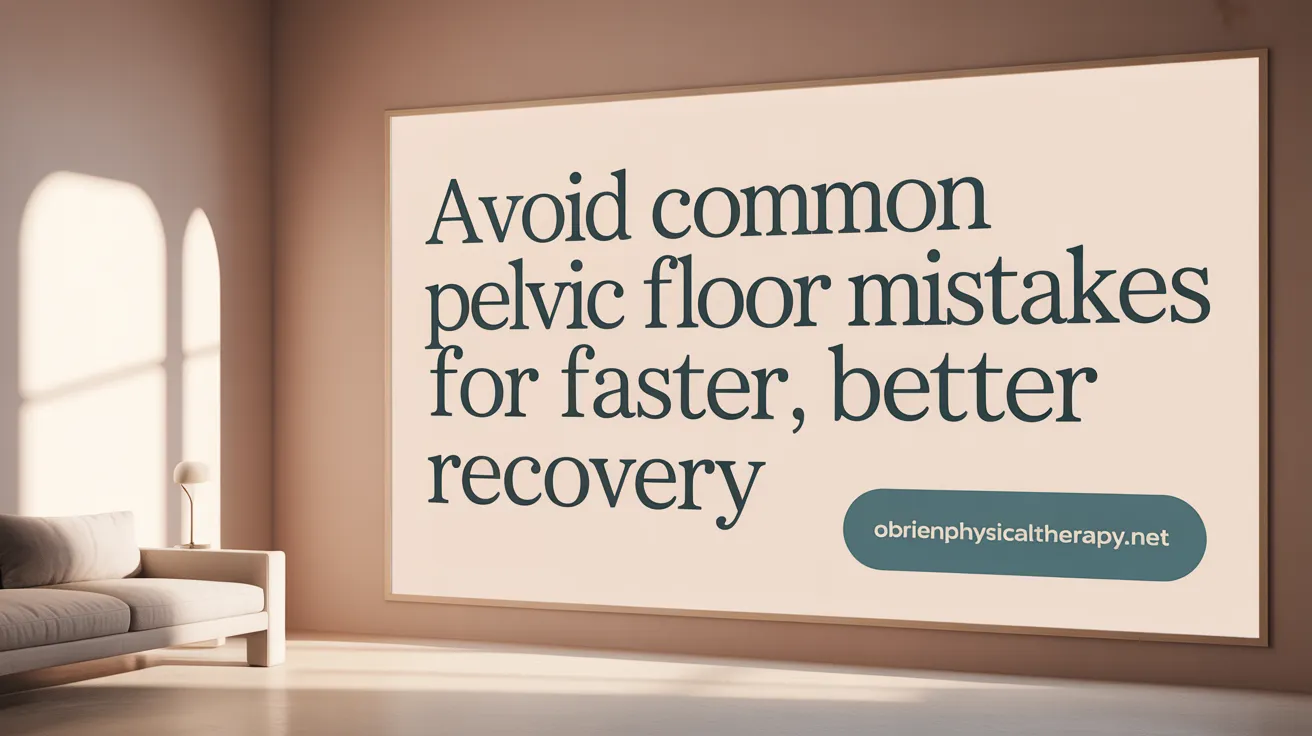 Avoid Common Pelvic Floor Mistakes for Faster, Better Recovery