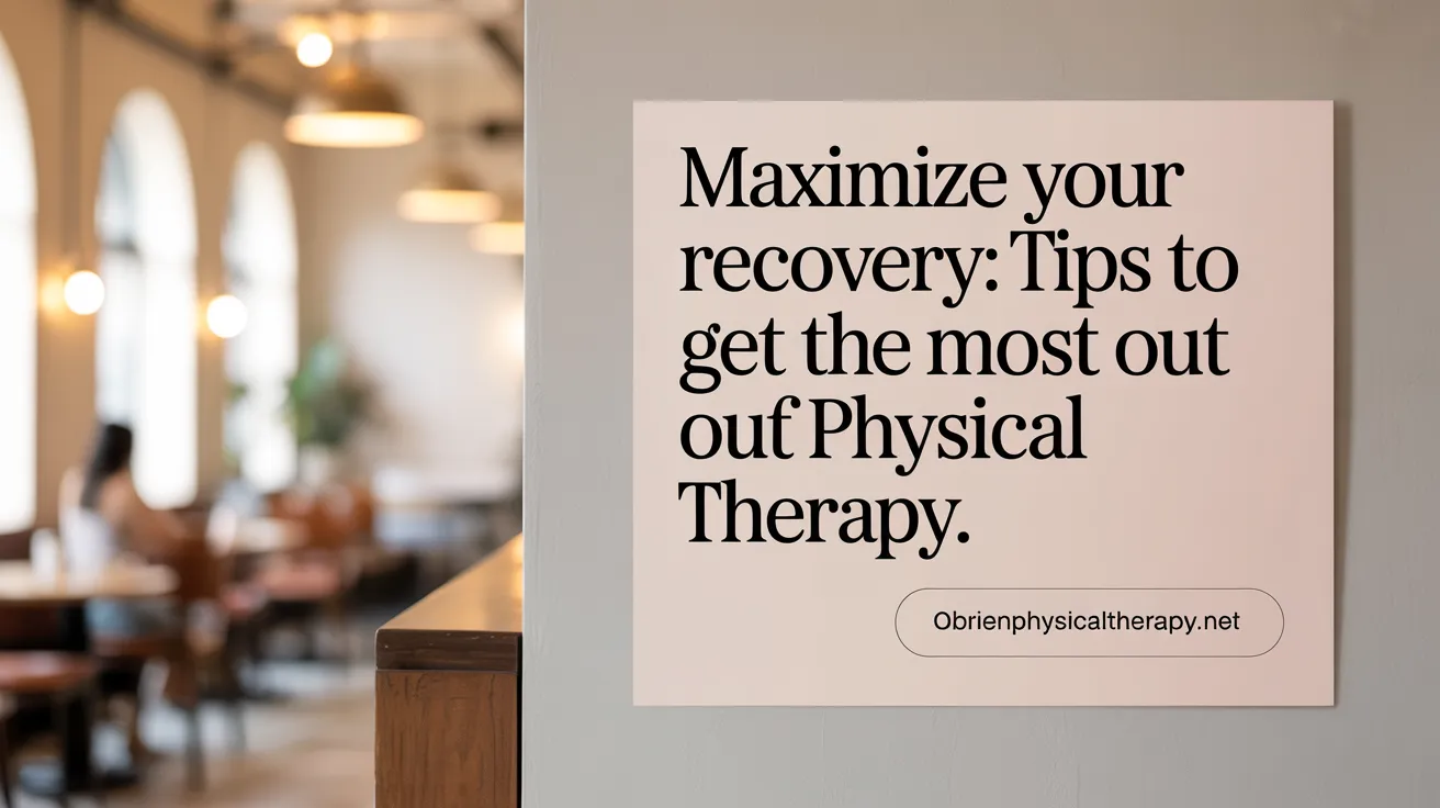 Maximize Your Recovery: Tips to Get the Most Out of Physical Therapy
