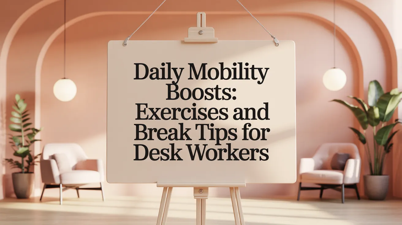Daily Mobility Boosts: Exercises and Break Tips for Desk Workers