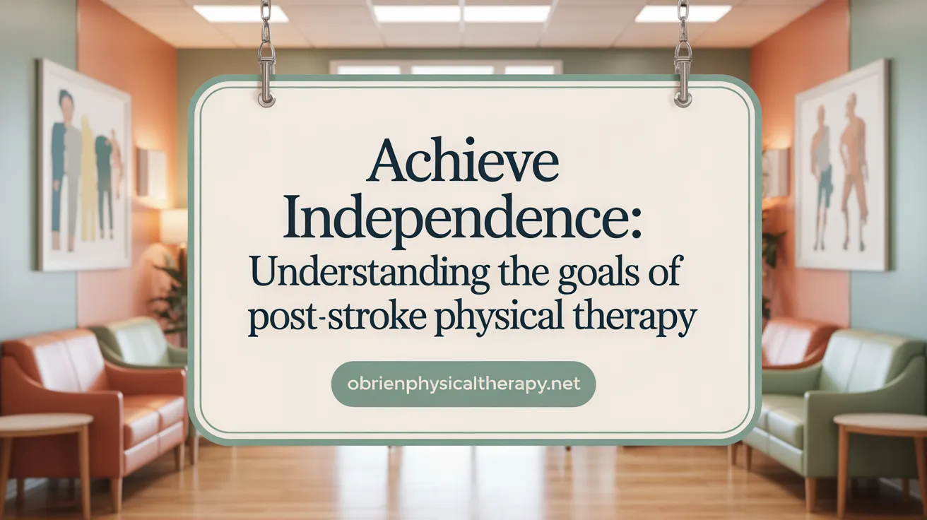 Achieve Independence: Understanding the Goals of Post-Stroke Physical Therapy