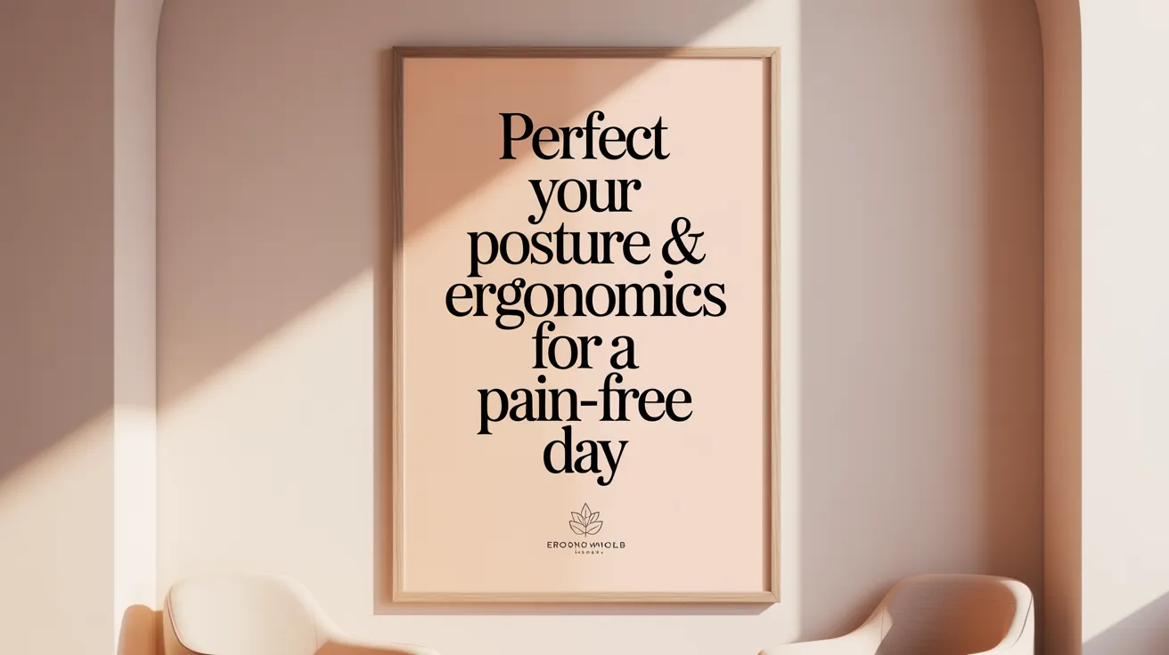 Perfect Your Posture & Ergonomics for a Pain-Free Day