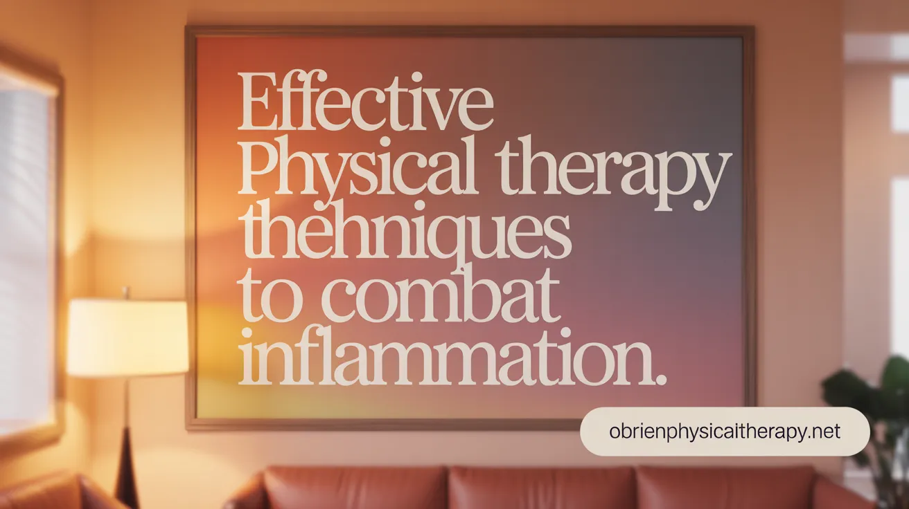 Effective Physical Therapy Techniques to Combat Inflammation
