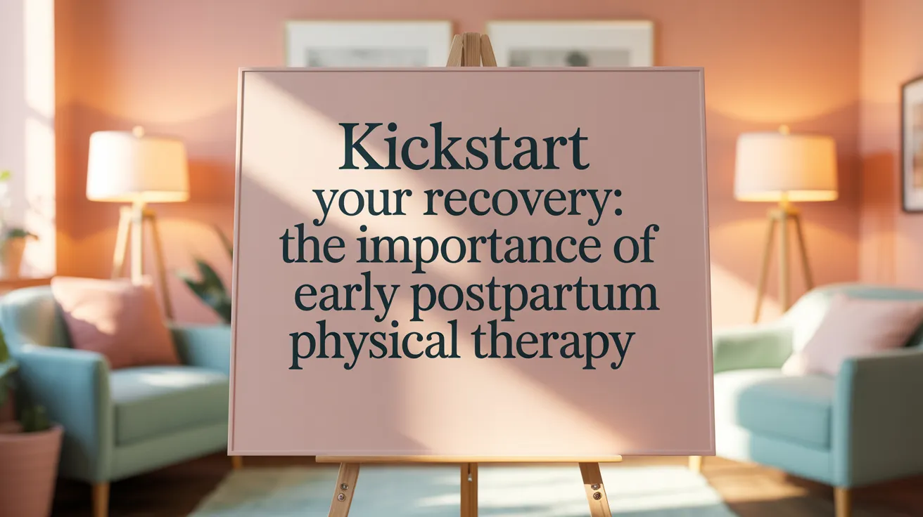 Kickstart Your Recovery: The Importance of Early Postpartum Physical Therapy