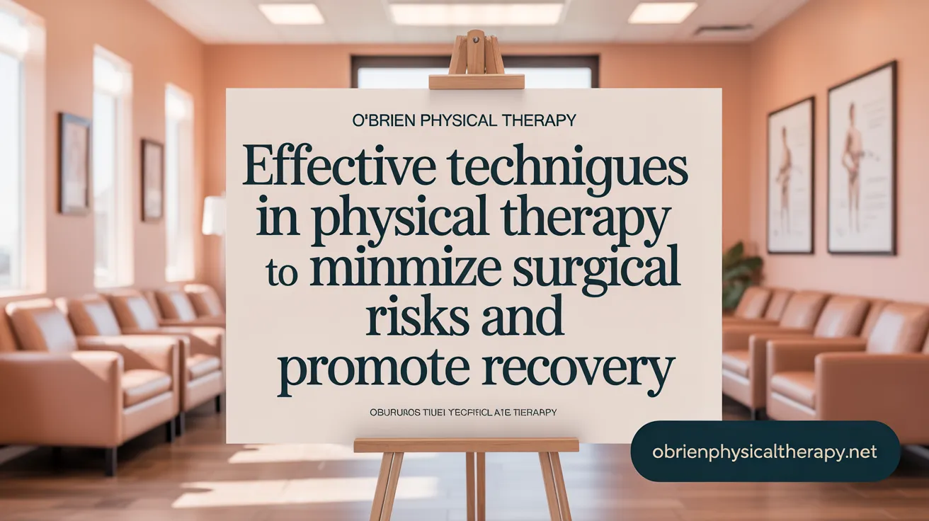 Effective Techniques in Physical Therapy to Minimize Surgical Risks