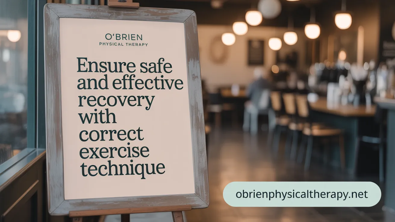 Ensure Safe and Effective Recovery with Correct Exercise Technique