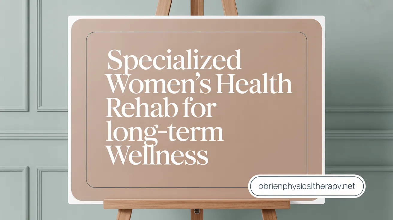 Specialized Women's Health Rehab for Long-Term Wellness