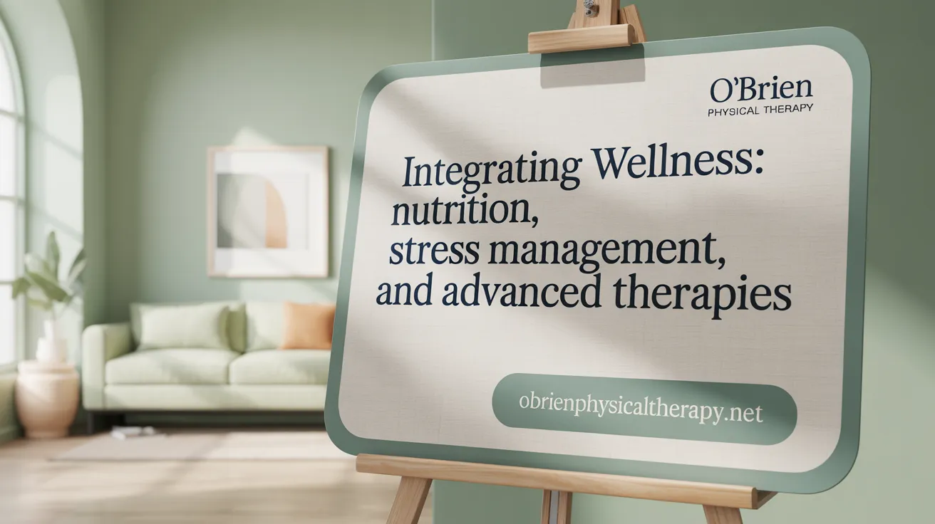 Integrating Wellness: Nutrition, Stress Management, and Advanced Therapies