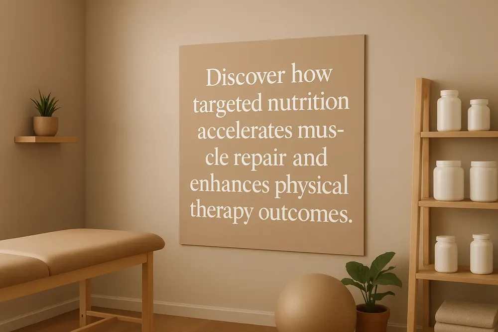 Discover how targeted nutrition accelerates muscle repair and enhances physical therapy outcomes.