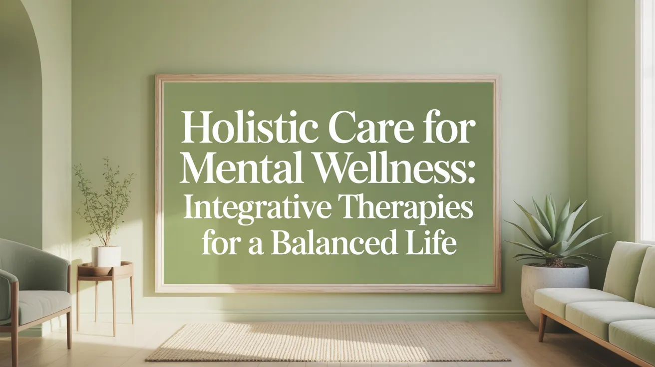 Holistic Care for Mental Wellness: Integrative Therapies for a Balanced Life