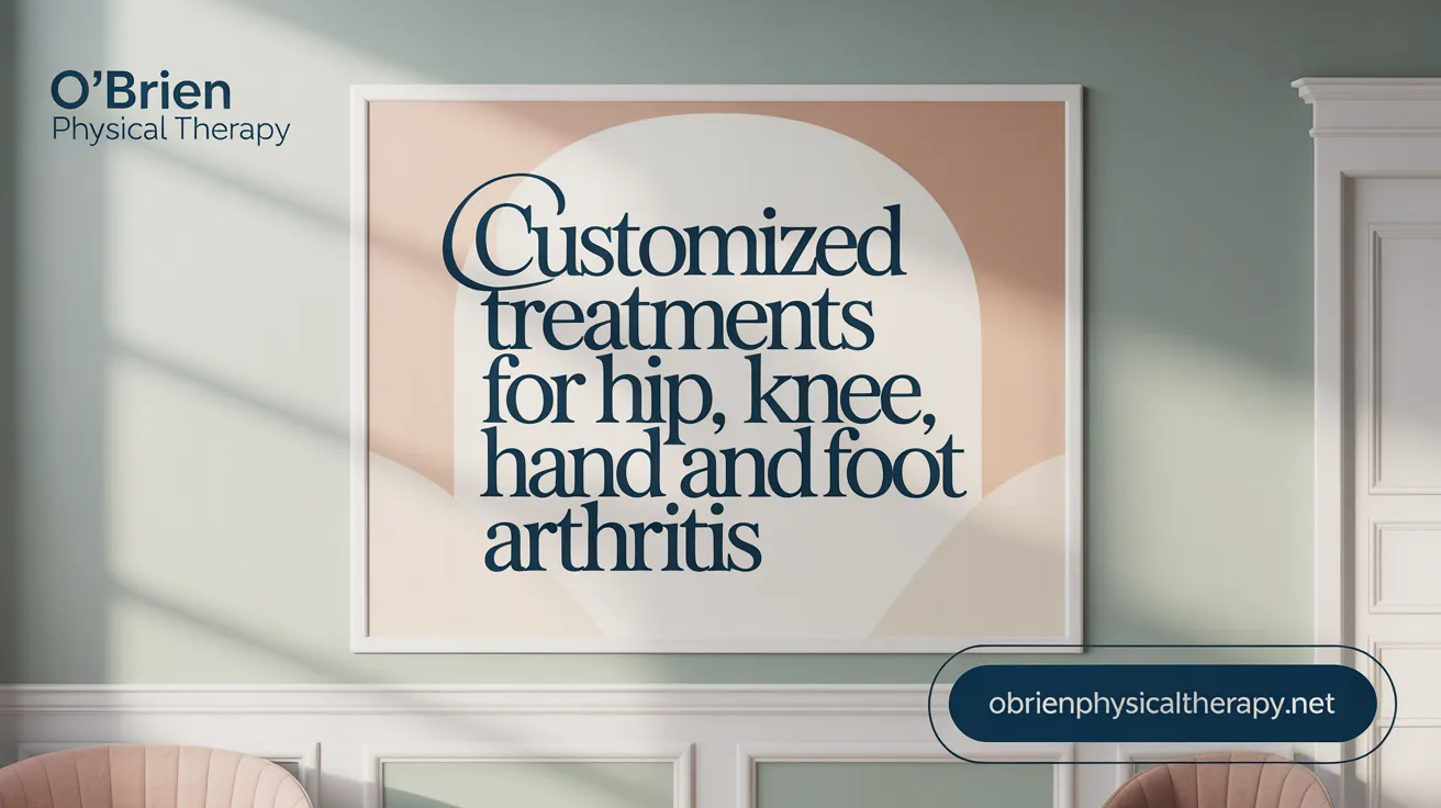Customized Treatments for Hip, Knee, Hand, and Foot Arthritis