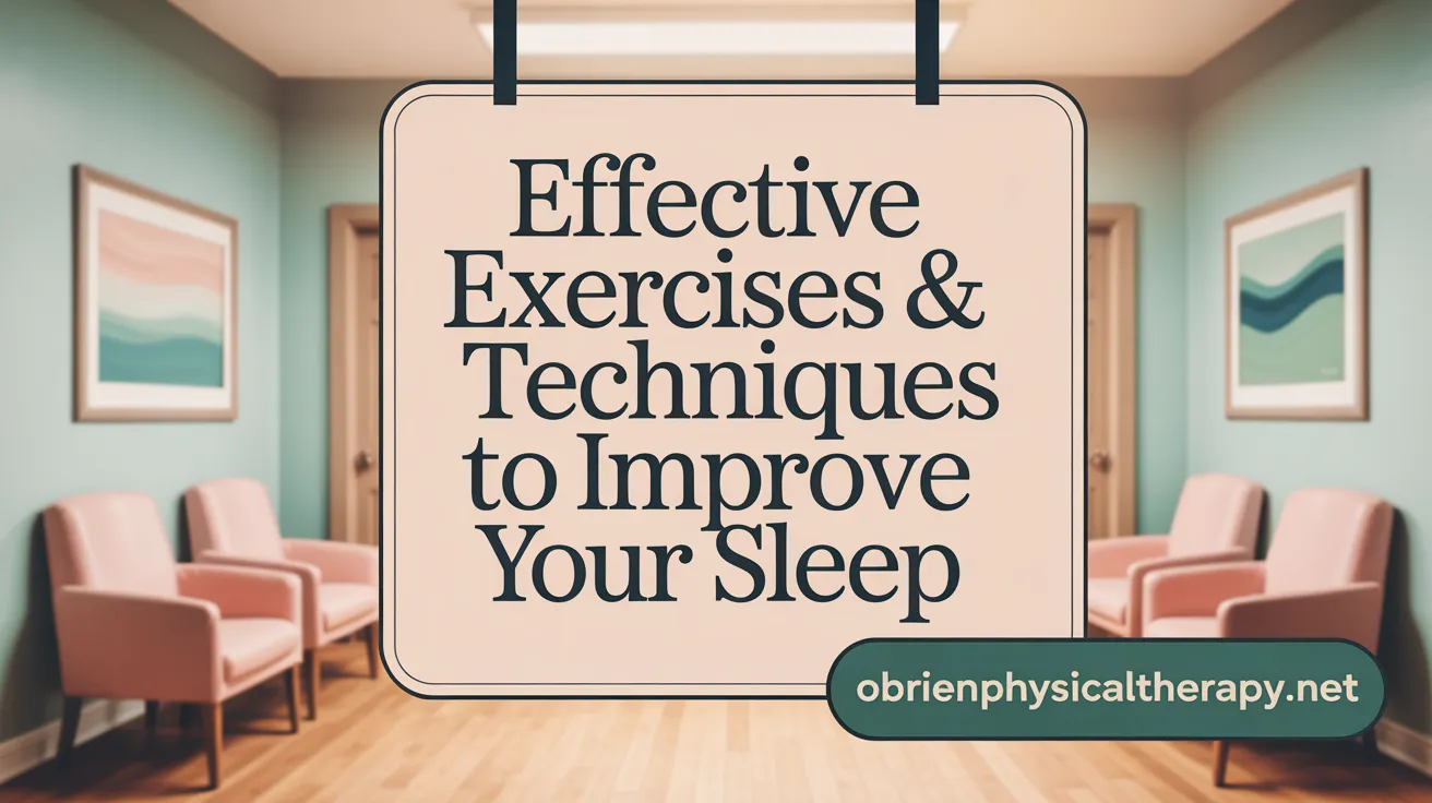 Effective Exercises & Techniques to Improve Your Sleep
