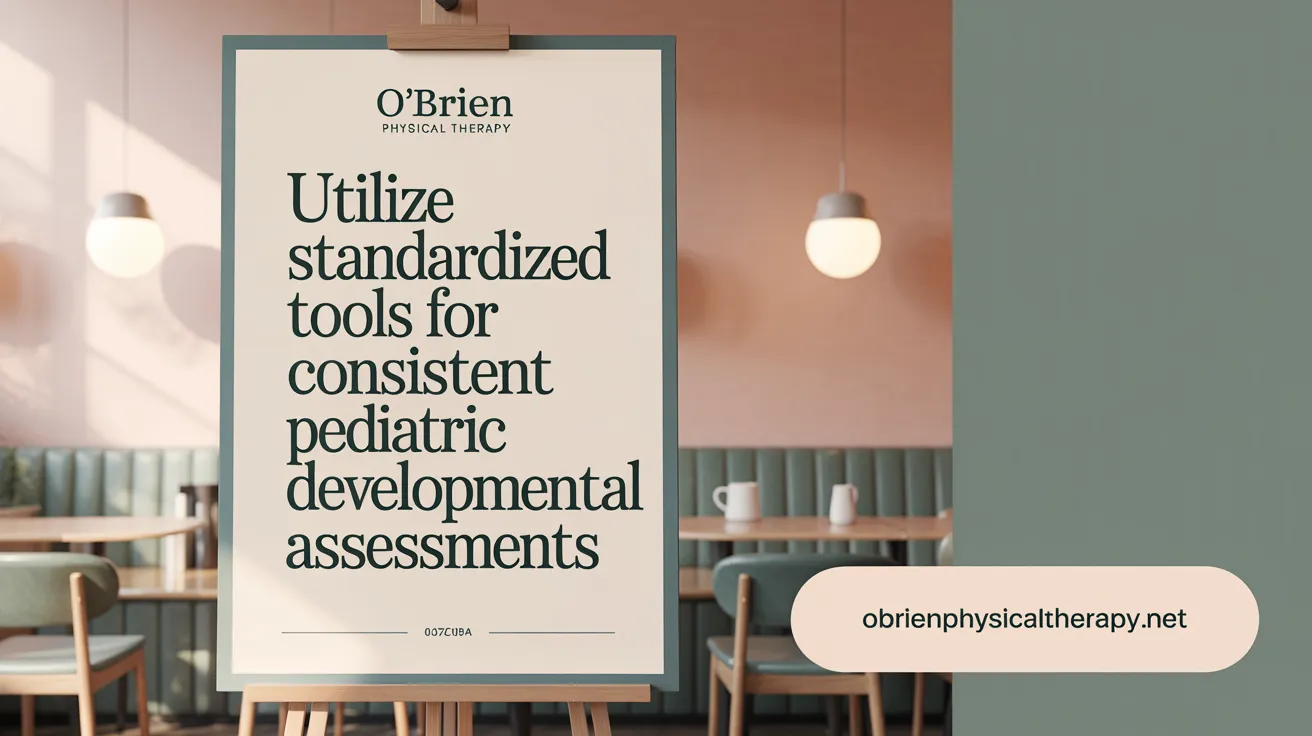 Utilize Standardized Tools for Consistent Pediatric Developmental Assessments