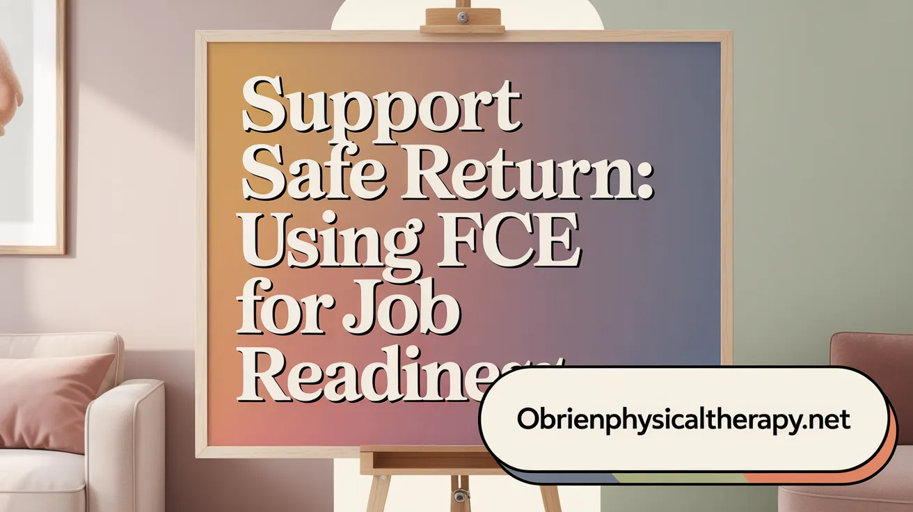 Support Safe Return: Using FCE for Job Readiness