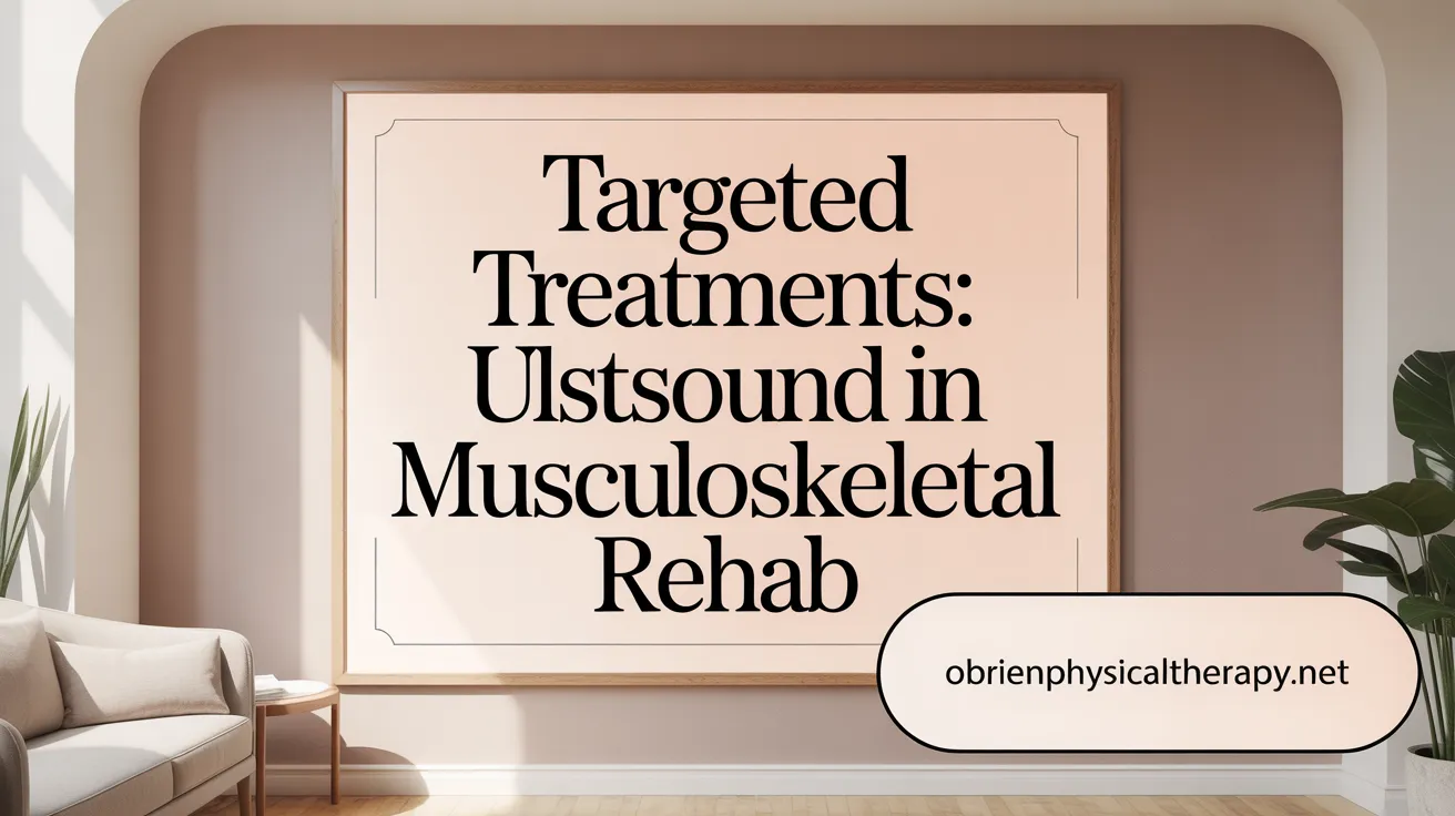 Targeted Treatments: Ultrasound in Musculoskeletal Rehab