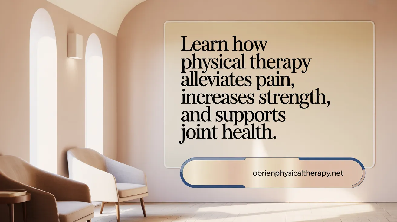 Learn How Physical Therapy Alleviates Pain, Increases Strength, and Supports Joint Health.