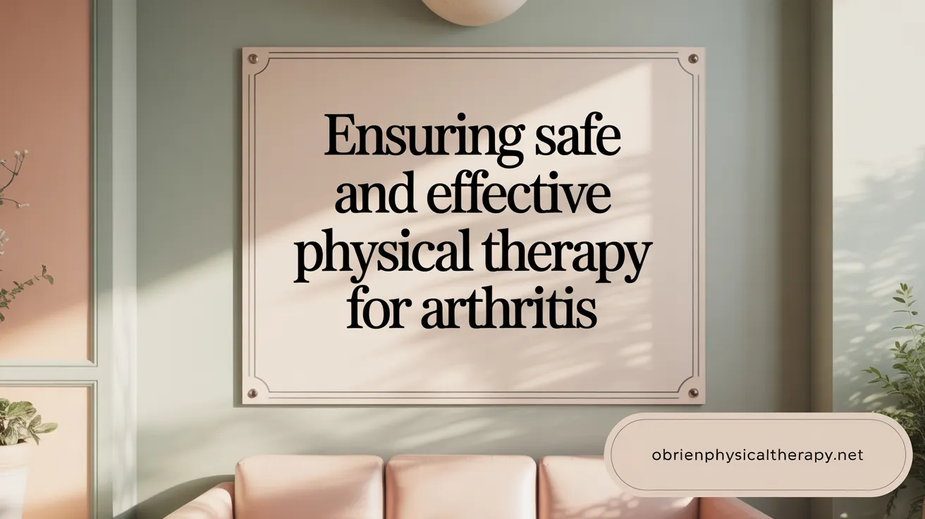 Ensuring Safe and Effective Physical Therapy for Arthritis
