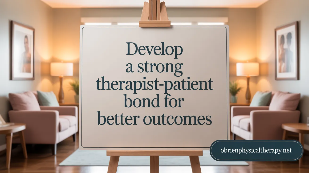 Develop a Strong Therapist-Patient Bond for Better Outcomes