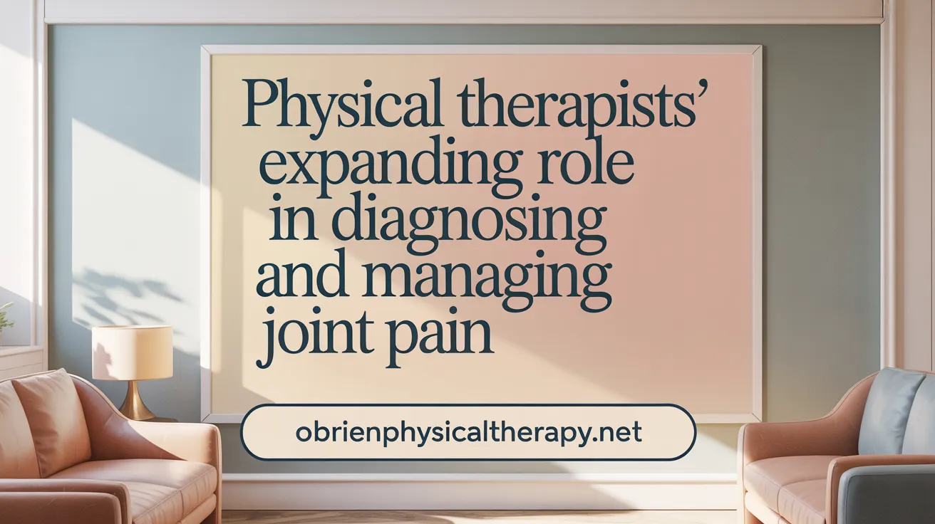 Physical Therapists' Expanding Role in Diagnosing and Managing Joint Pain