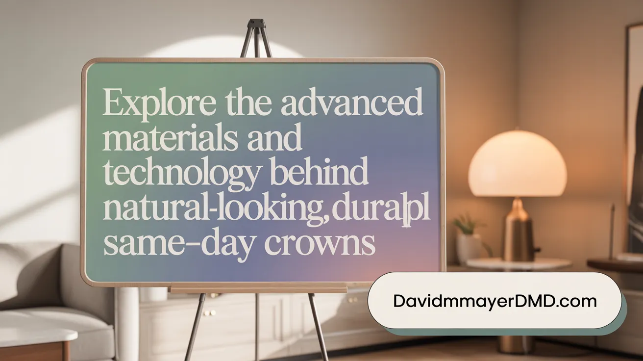 Explore the Advanced Materials and Technology Behind Natural-Looking, Durable Same-Day Crowns
