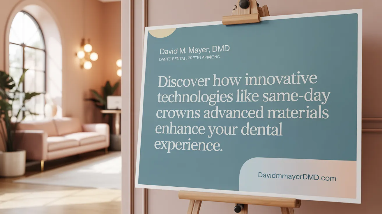 Discover how innovative technologies like same-day crowns and advanced materials enhance your dental experience.