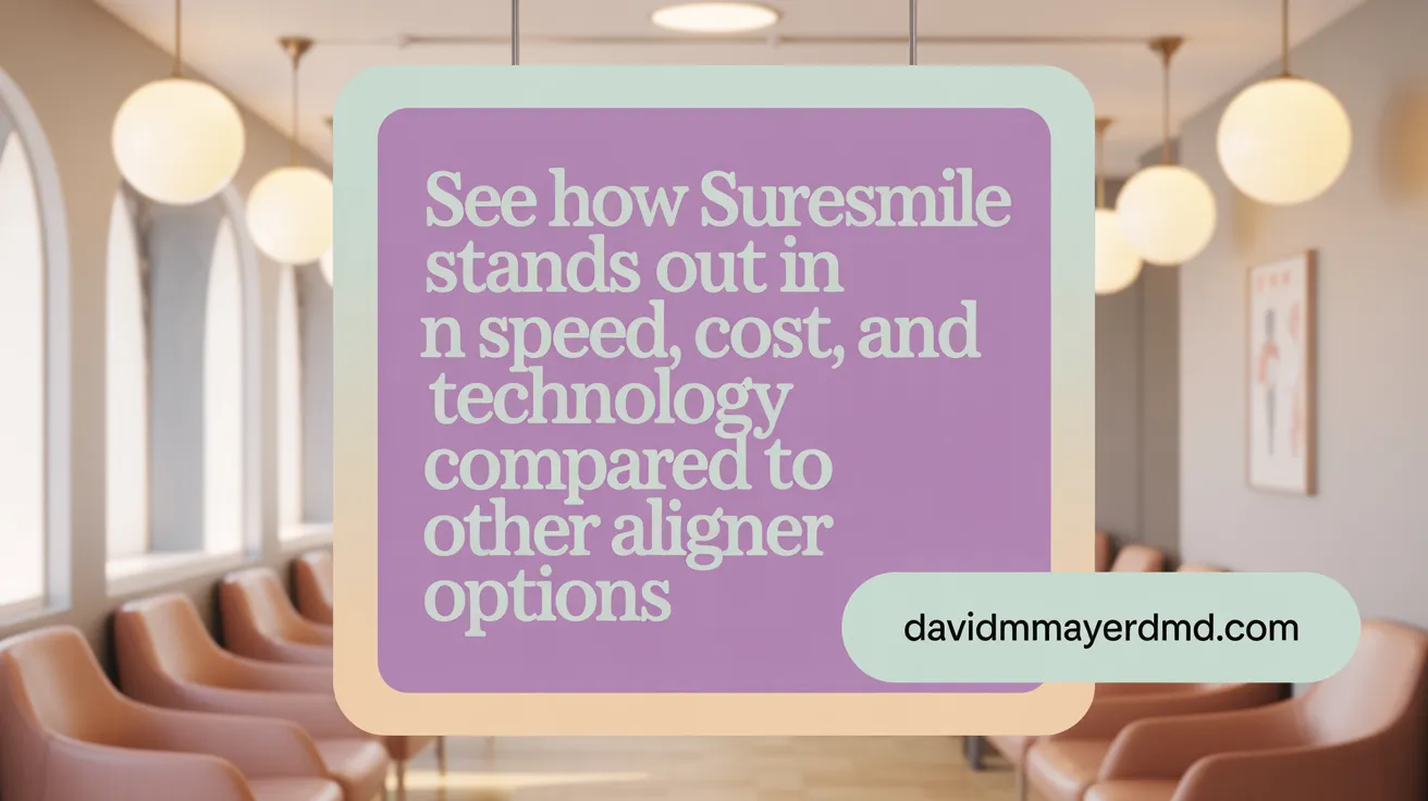 See how SureSmile stands out in speed, cost, and technology compared to other aligner options
