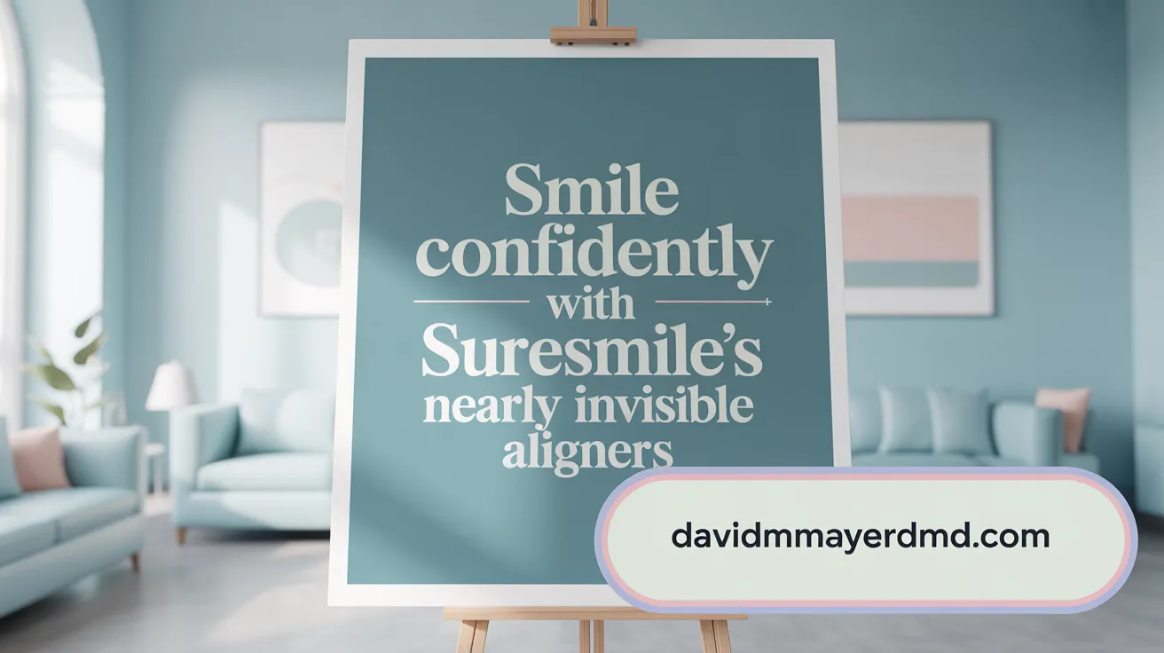 Smile confidently with SureSmile's nearly invisible aligners
