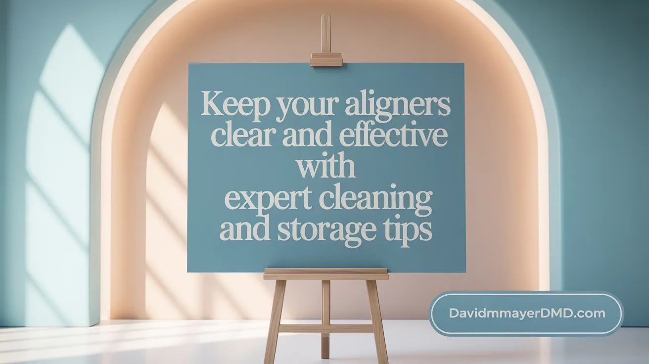 Keep your aligners clear and effective with expert cleaning and storage tips