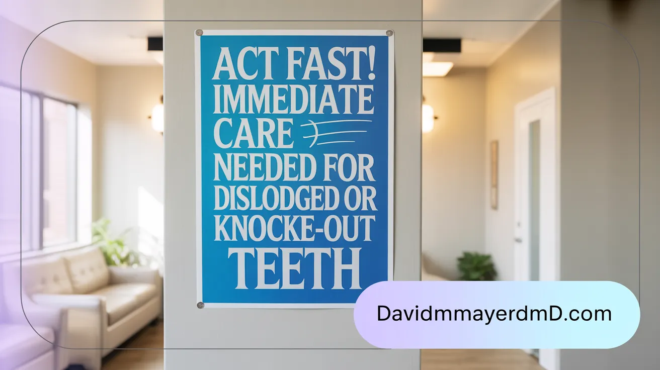 Act Fast! Immediate Care Needed for Dislodged or Knocked-Out Teeth