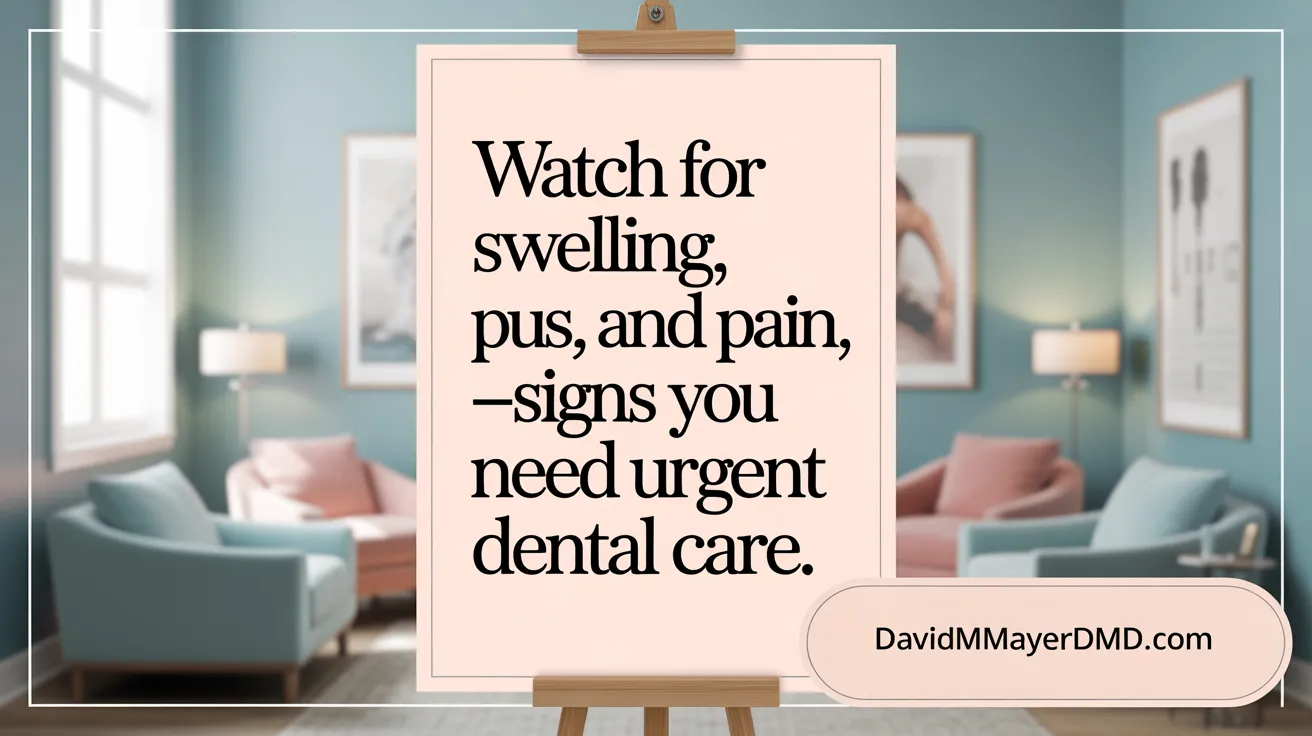 Watch for Swelling, Pus, and Pain—Signs You Need Urgent Dental Care