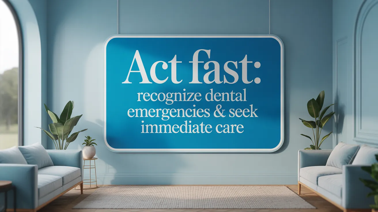 Act Fast: Recognize Dental Emergencies & Seek Immediate Care