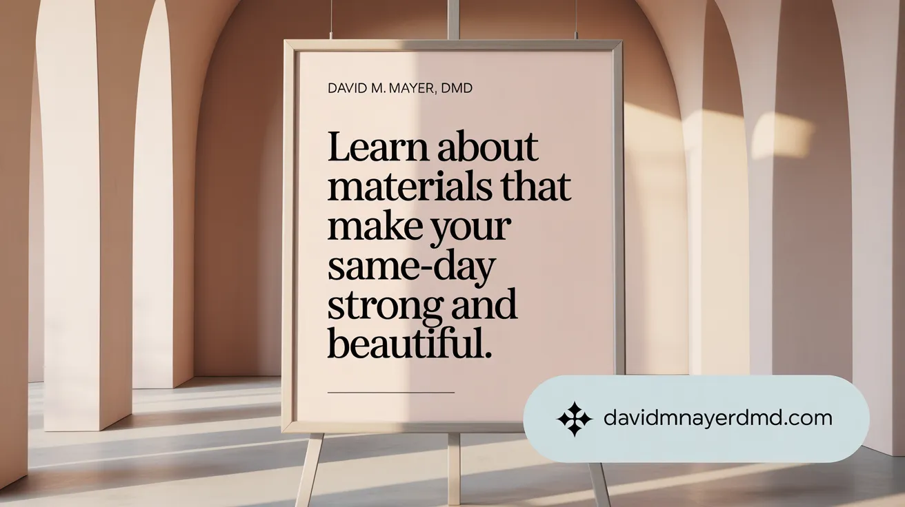 Learn About Materials That Make Your Same-Day Crown Strong and Beautiful