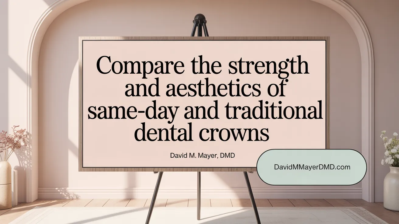 Compare the Strength and Aesthetics of Same-Day and Traditional Dental Crowns
