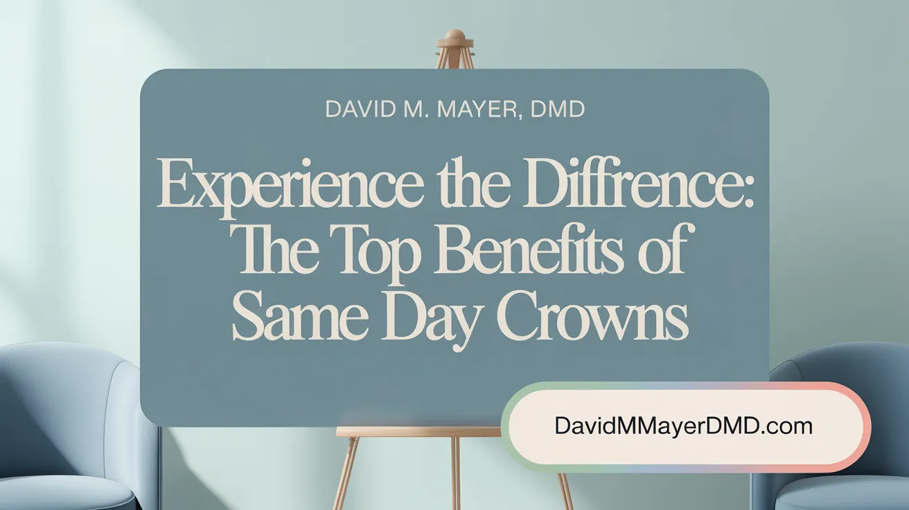 Experience the Difference: The Top Benefits of Same Day Crowns