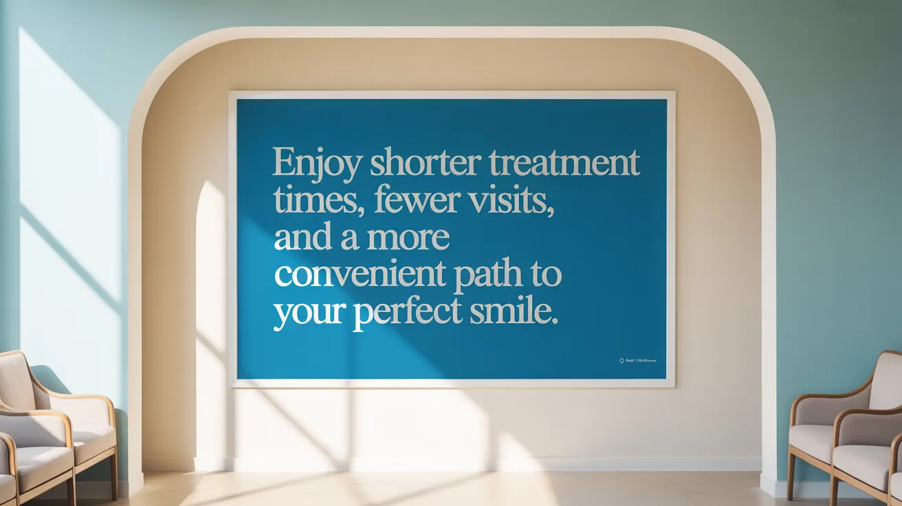 Enjoy shorter treatment times, fewer visits, and a more convenient path to your perfect smile.